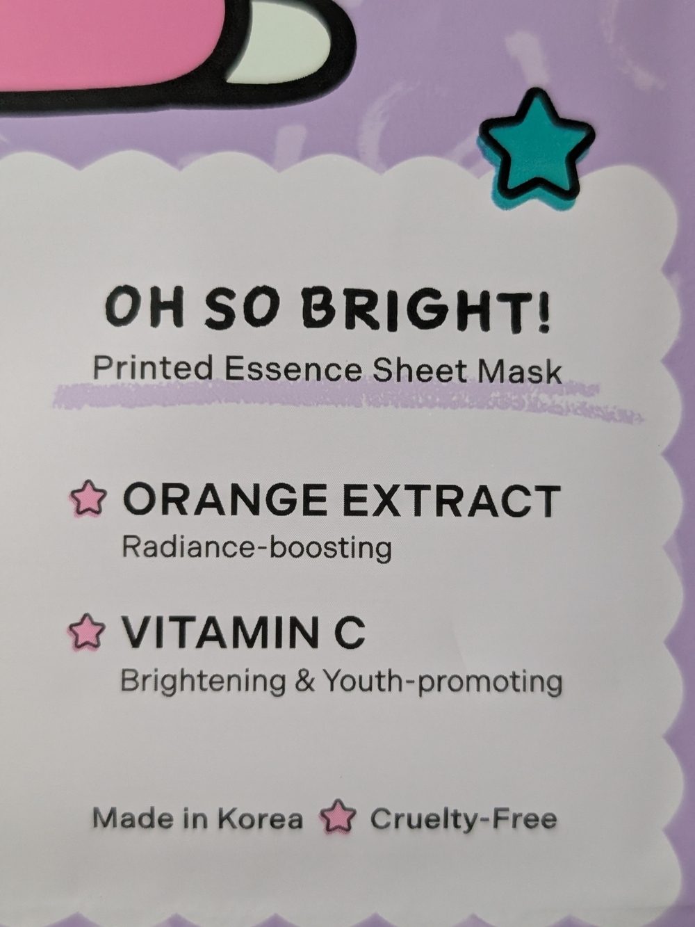 The Creme Shop x Hello Kitty Lavender Sheet Mask – Orange Extract - Picture 3 of 3